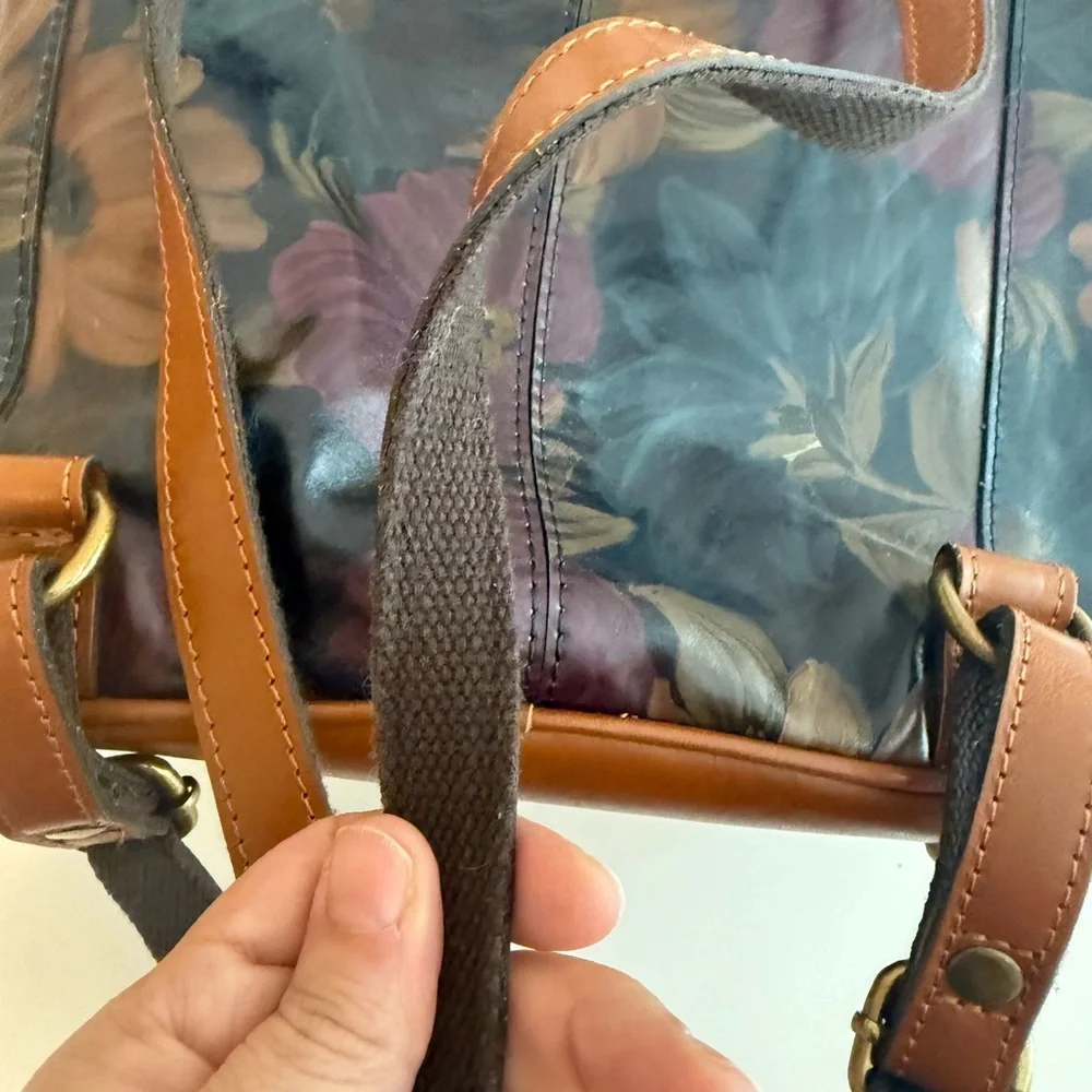 Patricia Nash Floral Leather Backpack - Picture 6 of 13